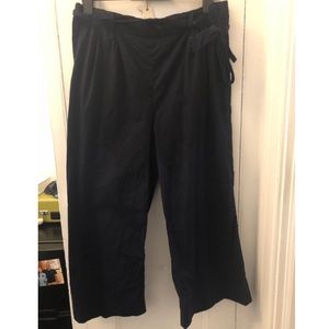 J. Crew Wide Leg Poplin Pants